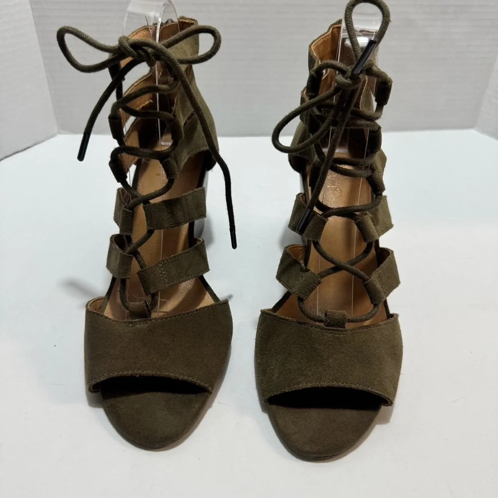 Crown Vintage Khaki‎ Wedge Sandals